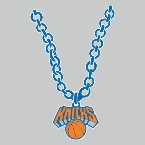 New York Knickerbockers Necklace logo iron on paper